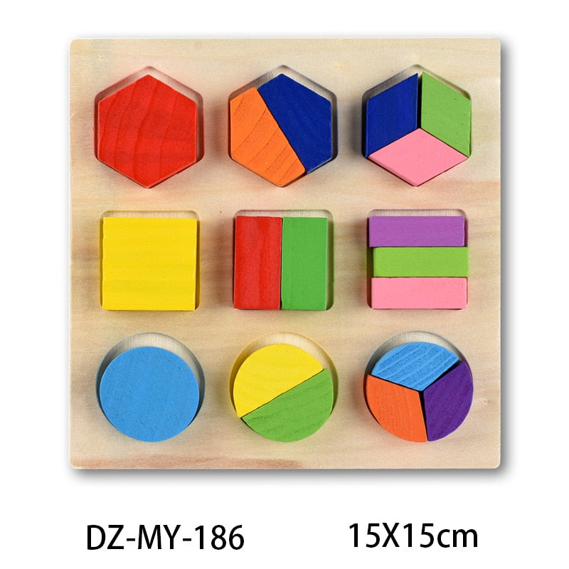 Montessori-Inspired Wooden Jigsaw Puzzles