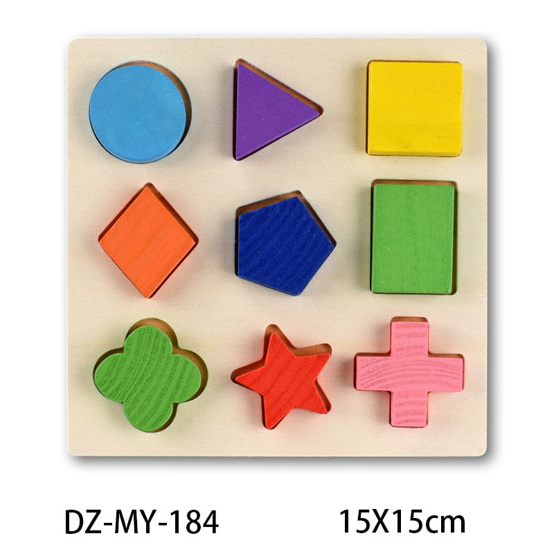 Montessori-Inspired Wooden Jigsaw Puzzles