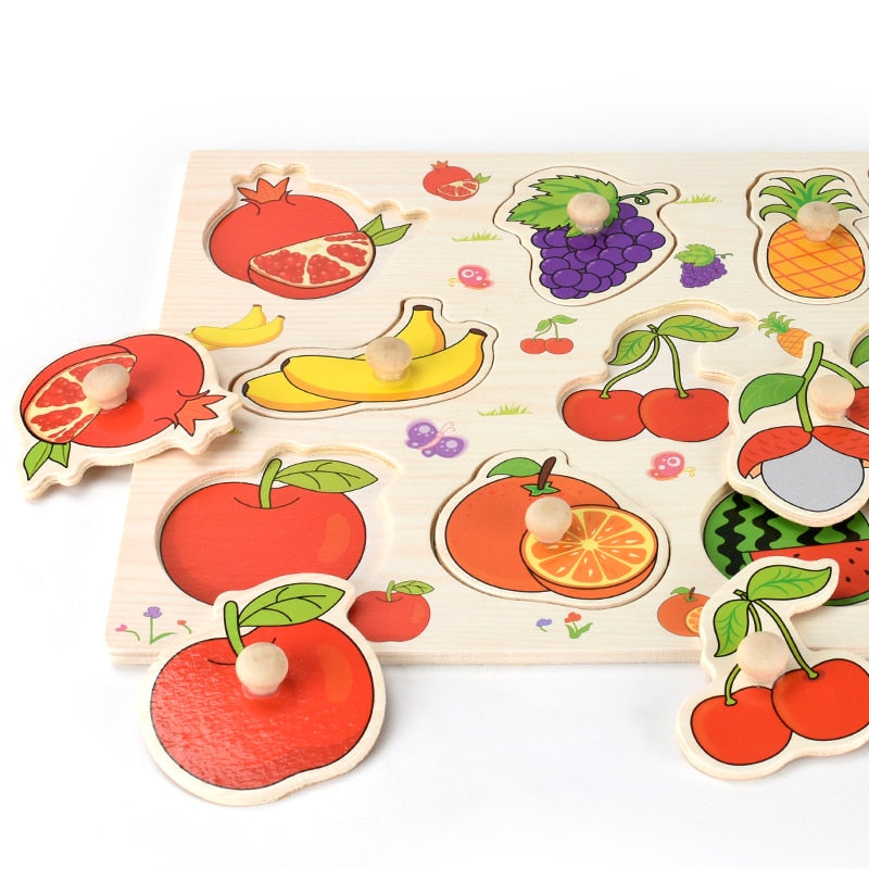 Montessori-Inspired Wooden Jigsaw Puzzles