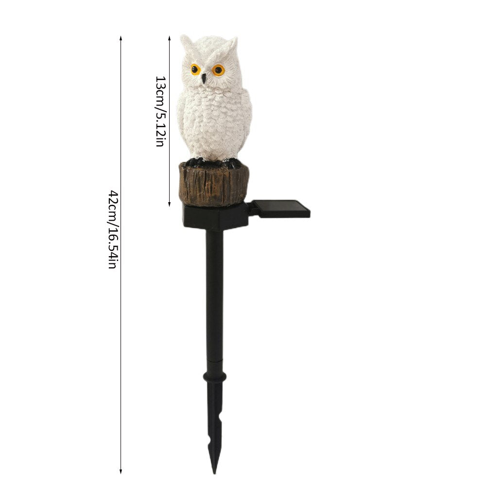 Garden Solar Owl Light: Illuminate Your Outdoors with Nature's Elegance!