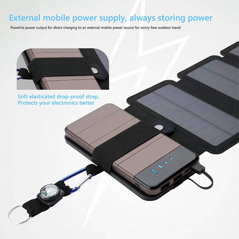 Eco-Friendly Portable Solar Charging Panel: Power On-The-Go!