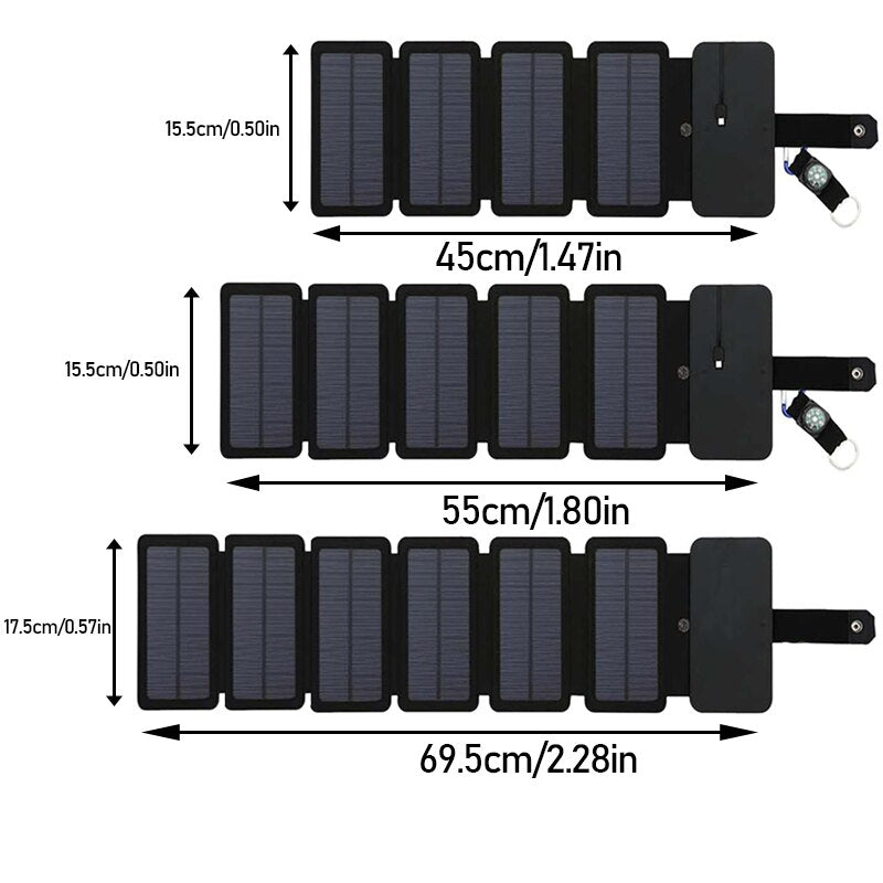 Eco-Friendly Portable Solar Charging Panel: Power On-The-Go!