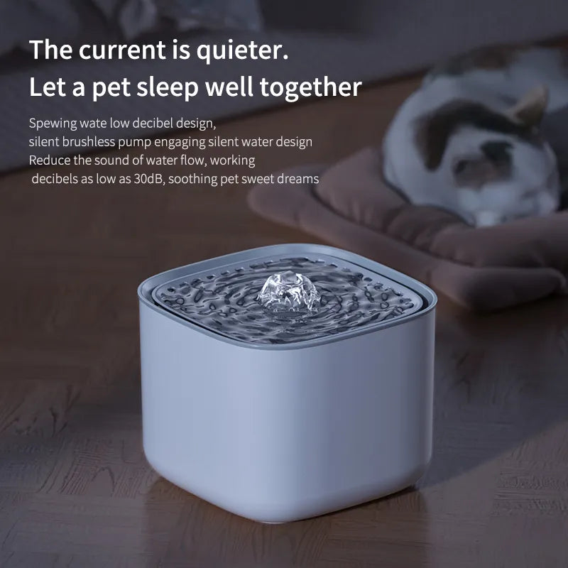 🐱 2023 Purr-fect Hydration: 3L Auto-Recirculating Cat Water Fountain with Filter 💧