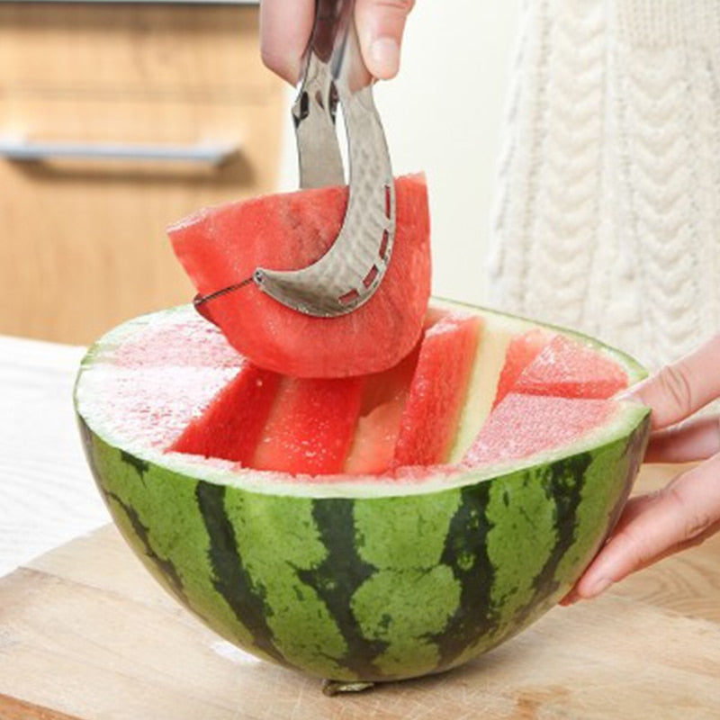 Multifunctional Watermelon Cutter Knife: Stainless Steel Kitchen Gadget for Perfect Slices