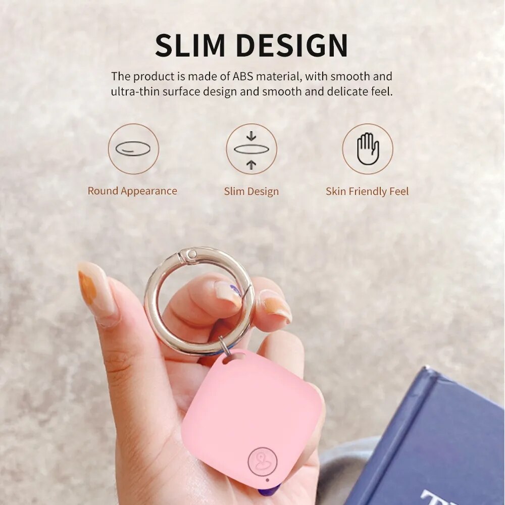 Bluetooth 5.0 Mini GPS Tracker - Smart Locator for Pets, Kids, Bags, and Wallets