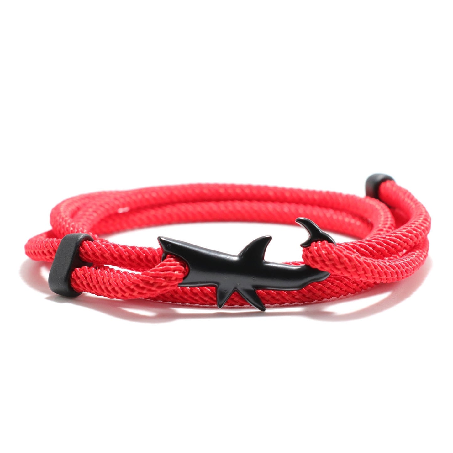 Viking-Inspired Multilayer Milan Rope Bracelet: Whale Tail, Shark, Turtle, Manta Ray, Dolphin Charms - A Trendy Wristband for Men and Women