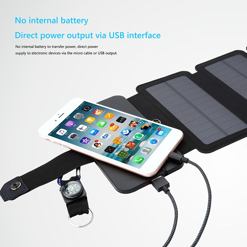 Eco-Friendly Portable Solar Charging Panel: Power On-The-Go!