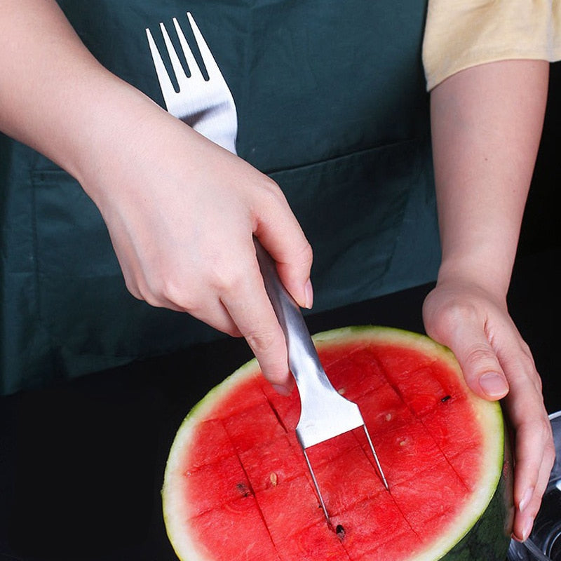 Multifunctional Watermelon Cutter Knife: Stainless Steel Kitchen Gadget for Perfect Slices