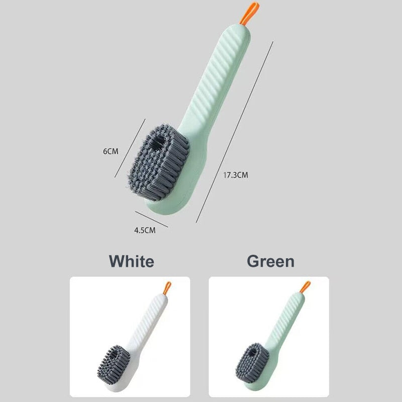 Versatile Long-Handle Brush - Perfect for Shoes, Clothes & More!