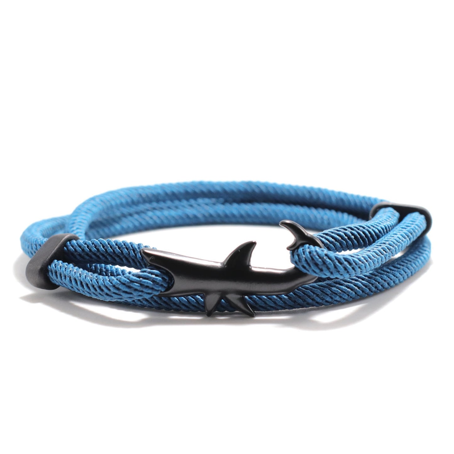 Viking-Inspired Multilayer Milan Rope Bracelet: Whale Tail, Shark, Turtle, Manta Ray, Dolphin Charms - A Trendy Wristband for Men and Women