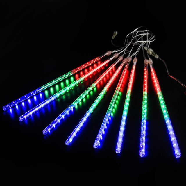 Meteor Magic: LED Raindrop Fairy Lights for Festive Nights