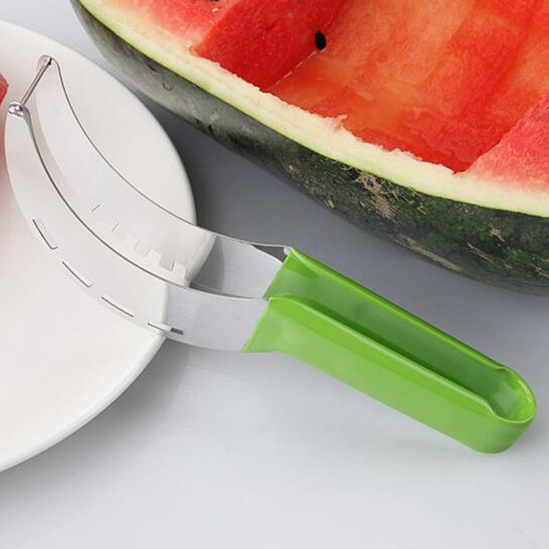 Multifunctional Watermelon Cutter Knife: Stainless Steel Kitchen Gadget for Perfect Slices