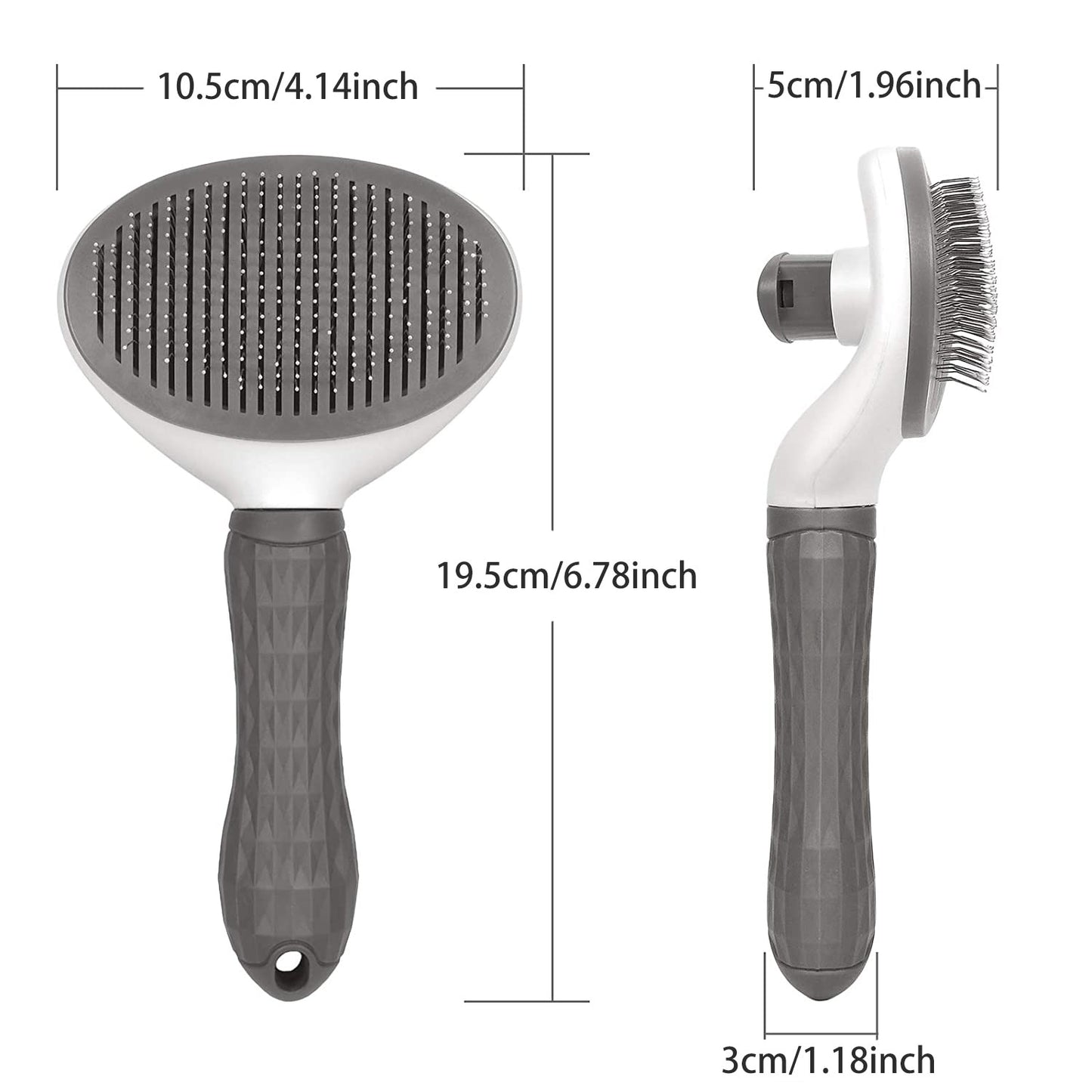 Effortless Pet Grooming: Stainless Steel Comb for Hair Removal & Skin Care - Perfect for Dogs and Cats