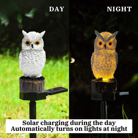 Garden Solar Owl Light: Illuminate Your Outdoors with Nature's Elegance!