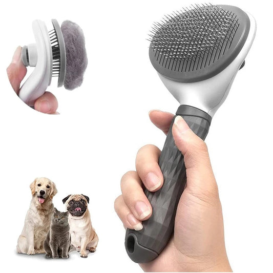 Effortless Pet Grooming: Stainless Steel Comb for Hair Removal & Skin Care - Perfect for Dogs and Cats