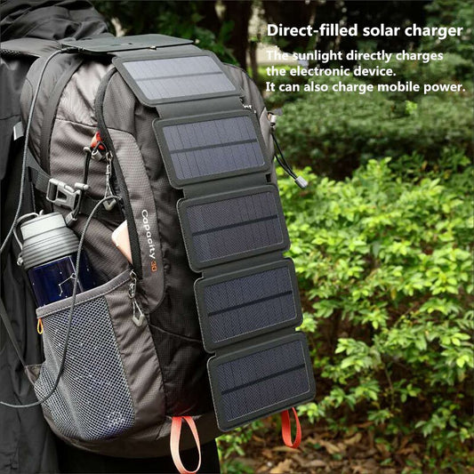 Eco-Friendly Portable Solar Charging Panel: Power On-The-Go!