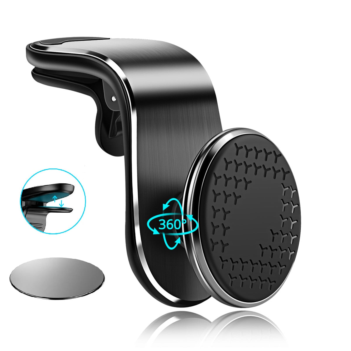 Magnetic Air Vent Car Phone Holder - Universal Rotation Bracket for Smartphones