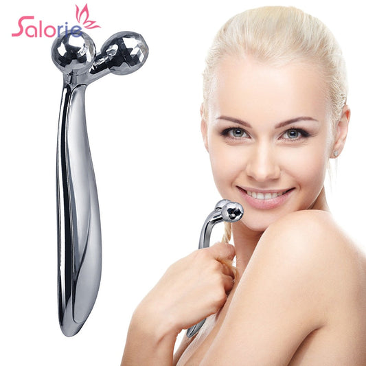 360° Rotating 3D Roller Facial Massager - Anti-Aging & Wrinkle Remover