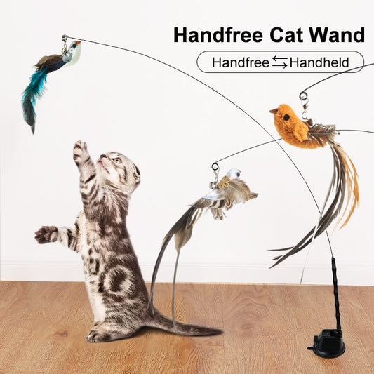 Interactive Cat Wand with Bell